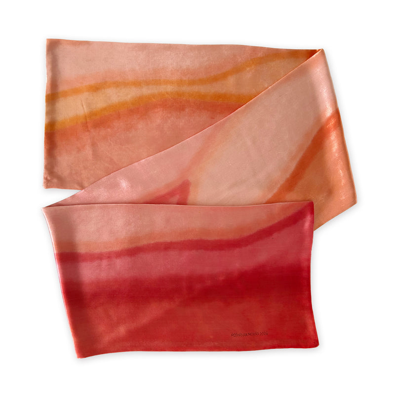 velvet-scarf-hand-painted-188x31cm-red-coral-orange-otta-italy-2422