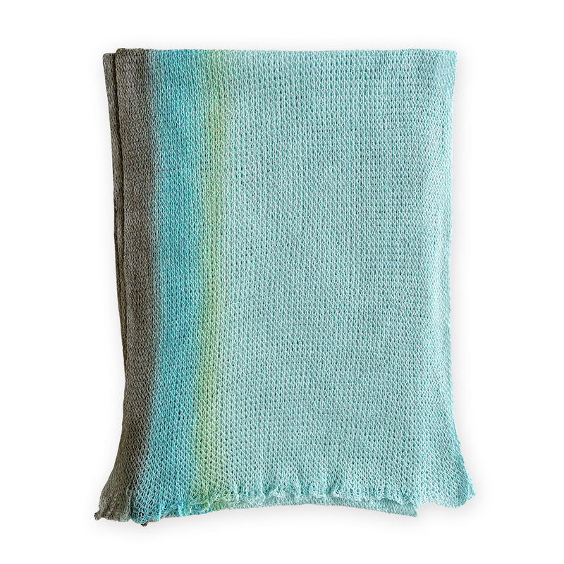 Linen-scarf-hand-painted-30x192cm-brown-blue-otta-italy-2362