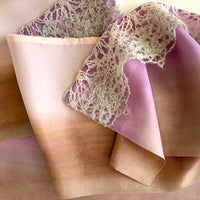 Silk-wool-scarf-hand-painted-168x29cm-pink-brown-otta-italy-2235