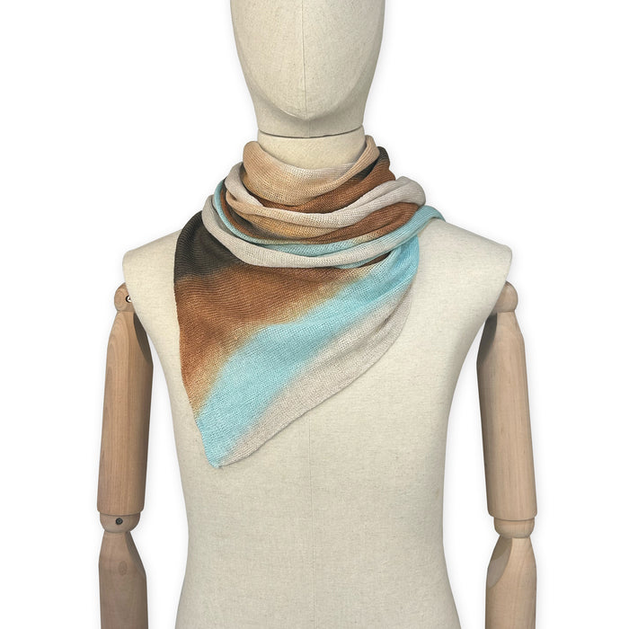 linen-scarf-hand-painted-38x196 cm-brown-blue-gray-otta-italy-2531