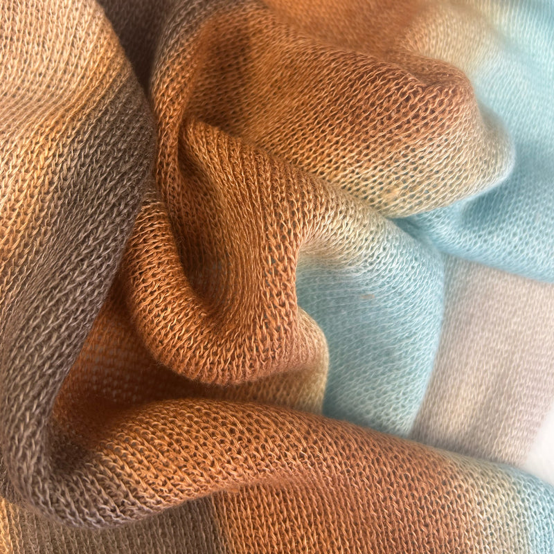 linen-scarf-hand-painted-38x196 cm-brown-blue-gray-otta-italy-2538