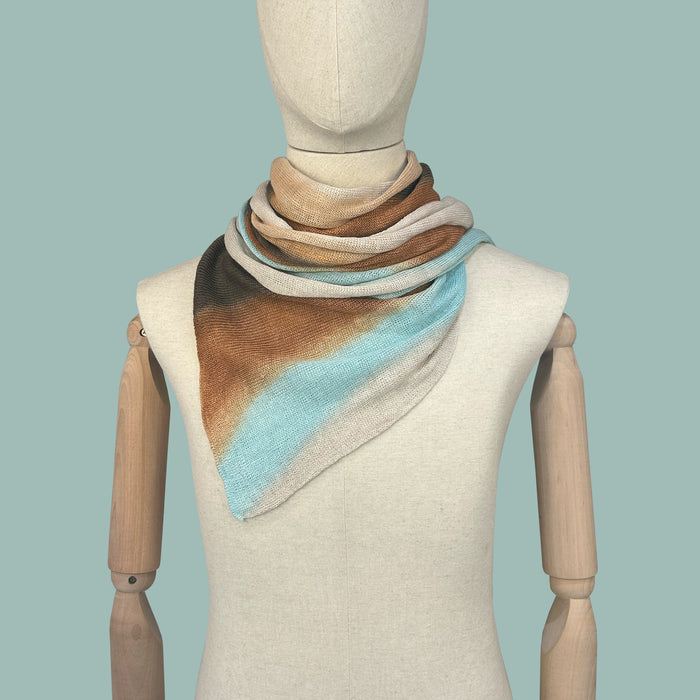 Linen Scarf - Hand-Painted - Raffinato Benessere