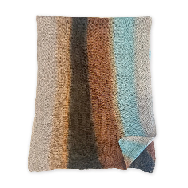 linen-scarf-hand-painted-38x196 cm-brown-blue-gray-otta-italy-2532