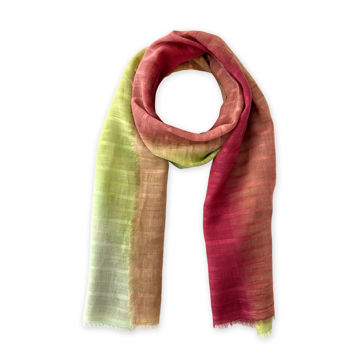  linen-scarf-hand-painted-70x193cm-green-burgundy-otta-italy-2573
