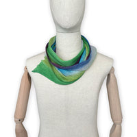  Linen-scarf-hand-painted-167x23cm-green-blue-otta-italy-2331