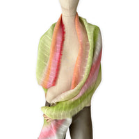 linen-scarf-hand-painted-70x193cm-green-pink-gray-otta-italy-2554