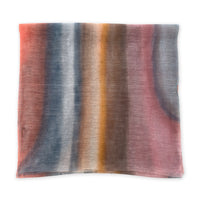 Hand-painted linen scarf by Otta-Italy, 52 x 200 cm, featuring 
brown and red. Luxury Italian pure linen accessory with hand-sewn edges, soft, fresh and lightweight scarf for women and men.
