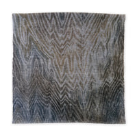 Hand-painted linen scarf by Otta-Italy, 51x 202 cm, featuring 
brown, gray and blue. Luxury Italian pure linen accessory with hand-sewn edges, soft, fresh and lightweight scarf for women and men.
