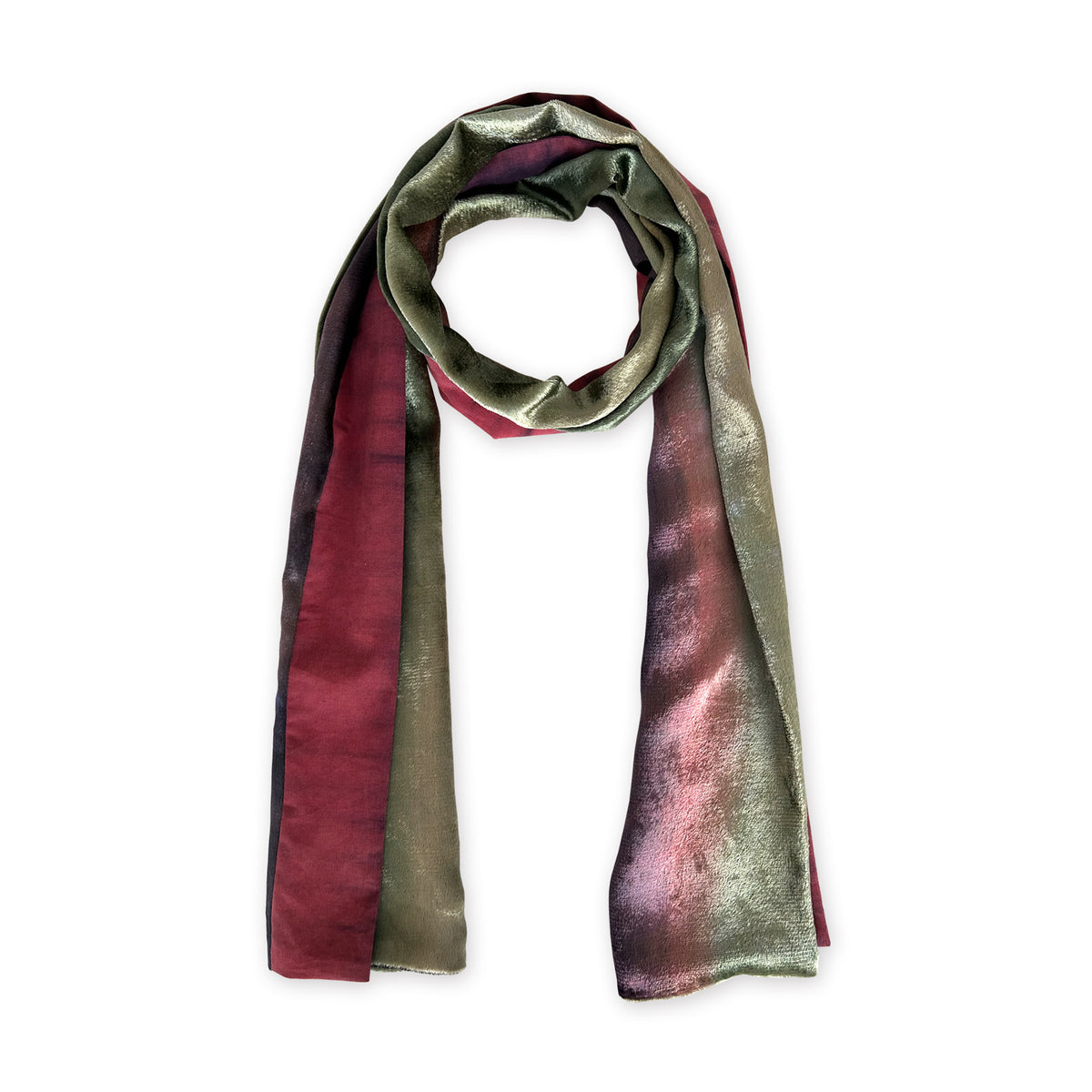 velvet-scarf-hand-painted-180x27cm-green-violet-otta-italy-2337