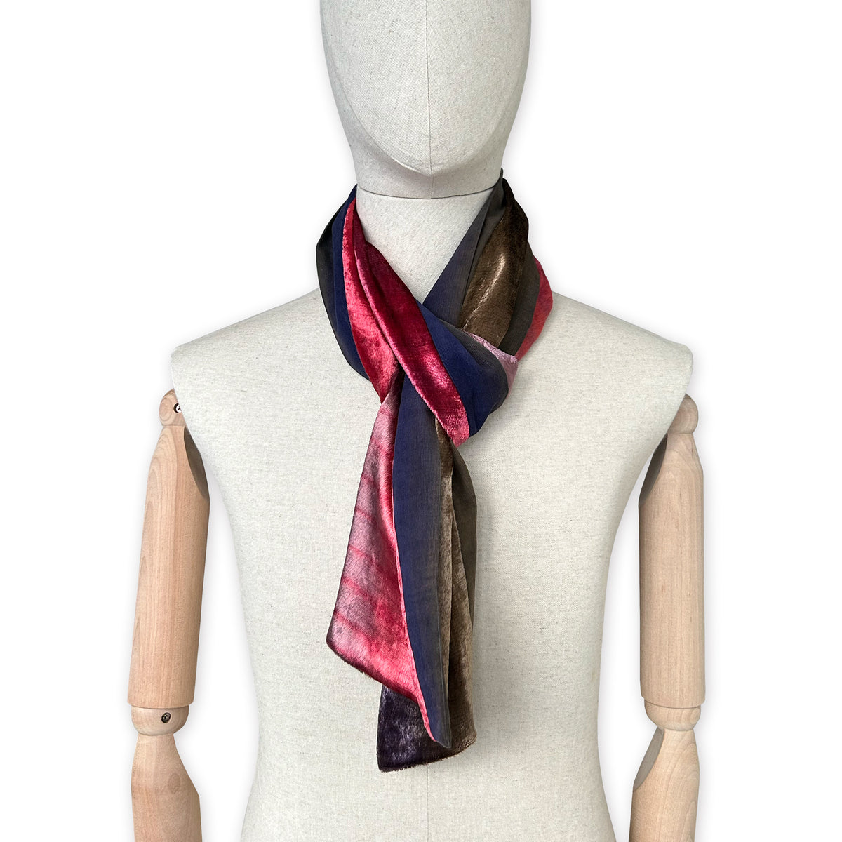 velvet-scarf-hand-painted-183x19cm-red-violet-brown-blue-otta-italy-2341
