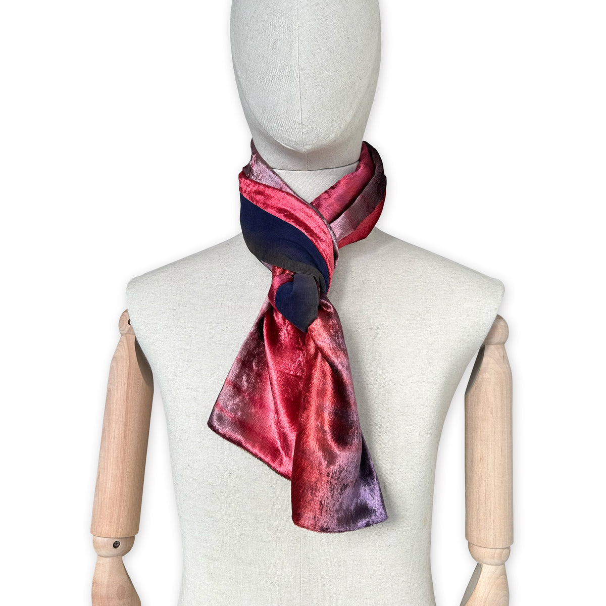 velvet-scarf-hand-painted-183x19cm-red-violet-brown-blue-otta-italy-2346