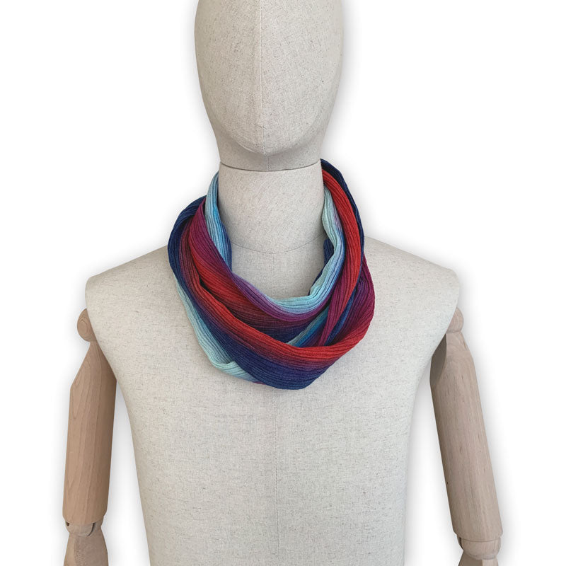  Linen-scarf-hand-painted-10x180cm-red-blue-otta-italy-2214
