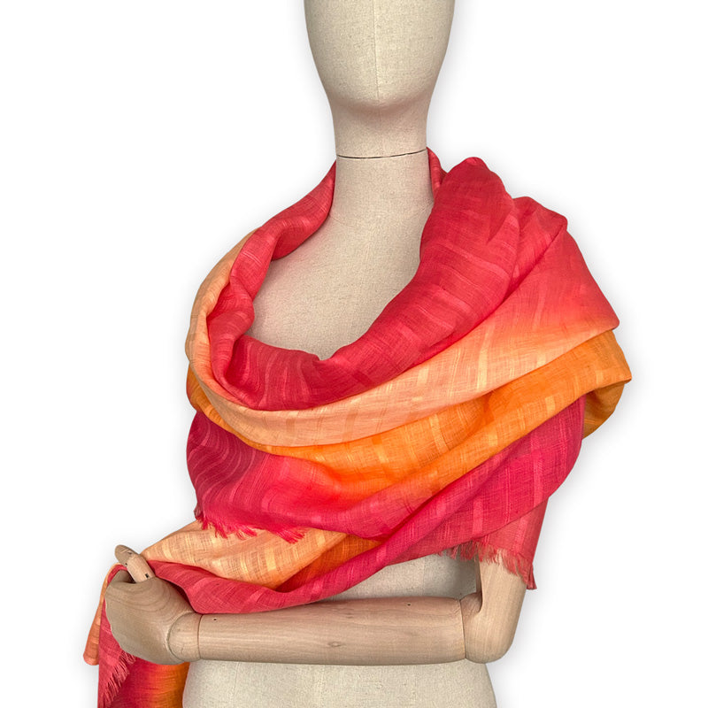  Linen-scarf-hand-painted-180x70cm-red-yellow-otta-italy-2311