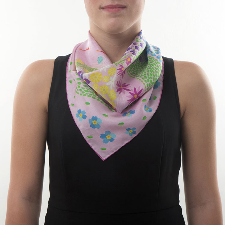 LUXURY❤ONLINE: Accessories FLAMODE colour multicolour, accessories scarf ,  silk, made in italy