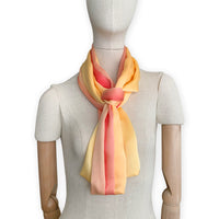 Silk-wool-scarf-hand-painted-170x21cm-yellow-otta-italy-2243