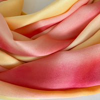 Silk-wool-scarf-hand-painted-170x21cm-yellow-otta-italy-2245