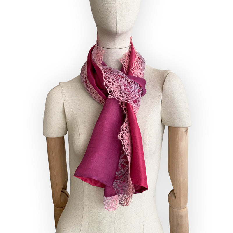  silk-wool-scarf-hand-painted-168x29cm-pink-otta-italy-2214