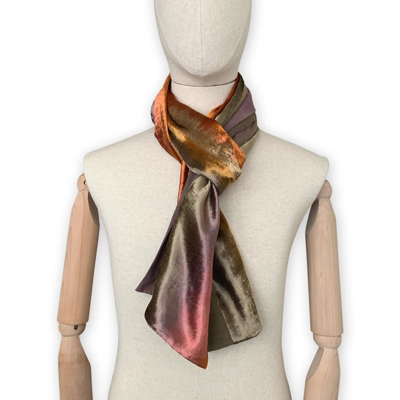 velvet-scarf-hand-painted-188x22cm-orange-brown-otta-italy-2231