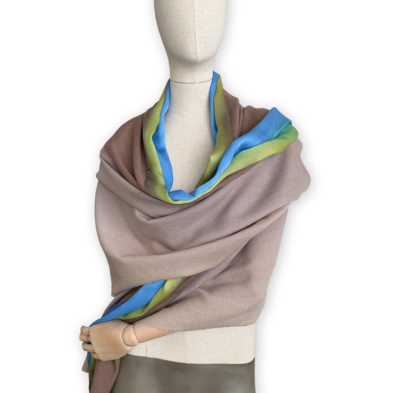 wool-cashmere-scarf-hand-painted-190x57cm-brown-otta-italy-2233