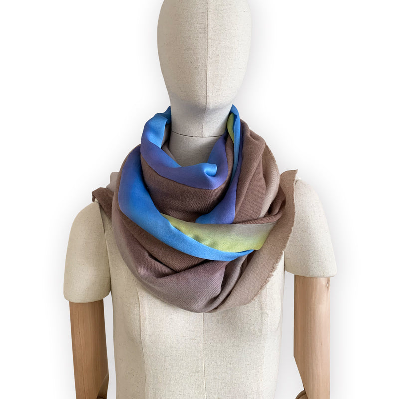 wool-cashmere-scarf-hand-painted-190x57cm-brown-otta-italy-2234
