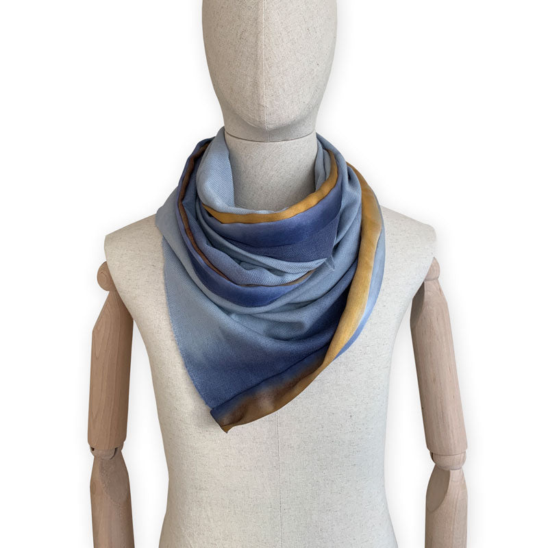 Wool-cashmere-silk-scarf-hand-painted-64x186cm-blue-otta-italy-2214
